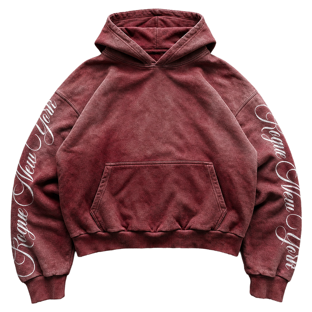 arch hoodie red