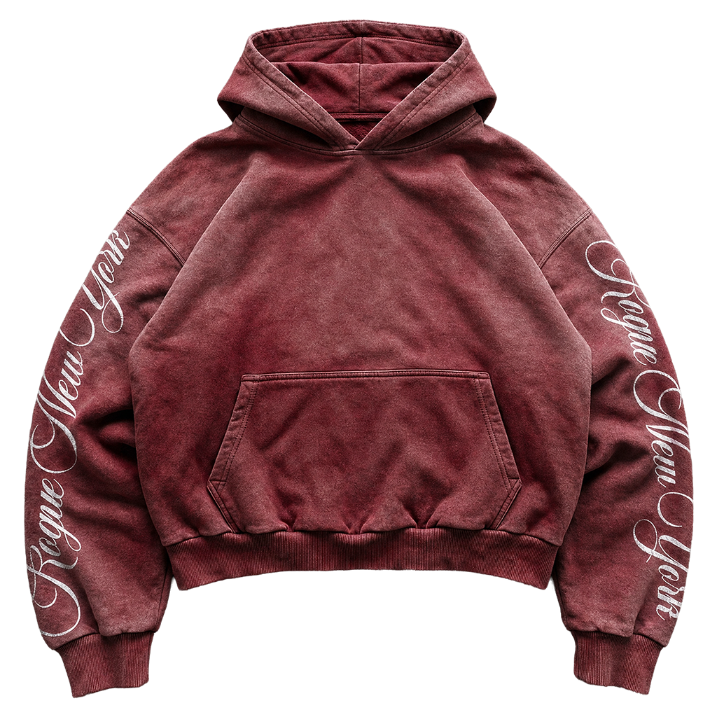 arch hoodie red