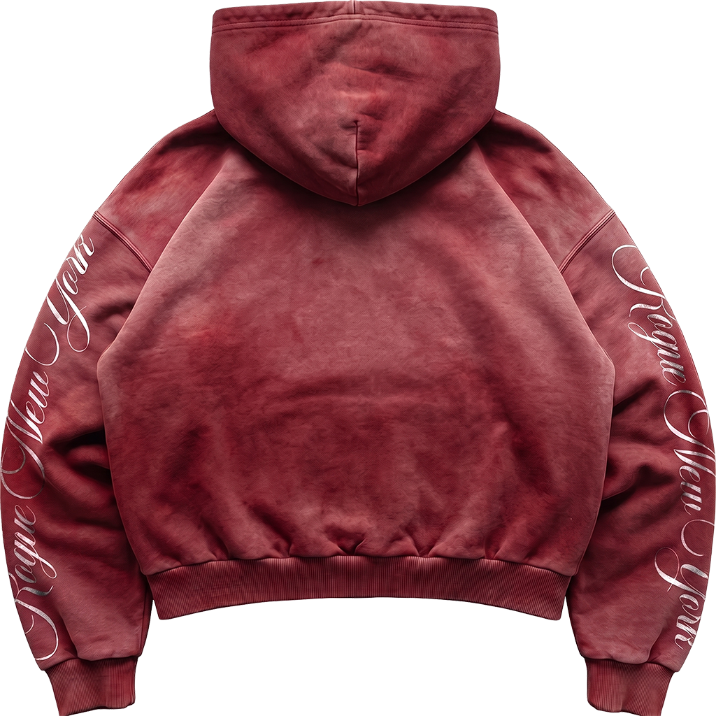 arch hoodie red